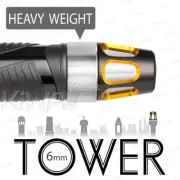 Aluminum bar ends Tower gold silver heavy base 6mm bolt or 13-21mm hollow bar ε