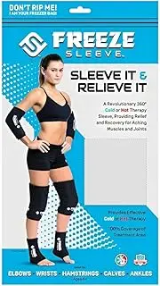 Freeze Sleeve Hot & Cold Therapy Portable Gel Knee Elbow Ice Pack Pain Relief - Small (20cm - 26cm)