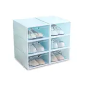Transparent Thickened Flip Shoes Bedroom Storage Box Blue Shoe Organisers