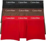 Calvin Klein Men's Cotton Stretch Low-Rise Trunks Multipack Large