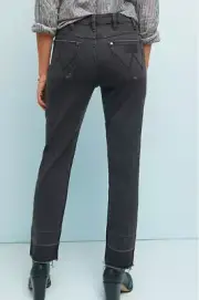 NWT WRANGLER 32 Heritage Denim Released Hem Jeans Pheonix Black ree People
