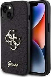 Guess Glitter Edition Case for iPhone 15, Black