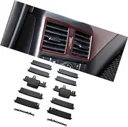 DEMULAX Dashboard Air Vent Car Rear AC Vent Grille Air Conditioning Outlet Tab Clip, for Mercedes, for Benz, W166 ML GL GLS GLE 2011-2018 1668300554 Car Air Vent Clip(Black Left and Right)