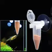 Automatic Fish Feeder Tapered Aquarium Worm Feeder Funnel Cup With Suction C^qk