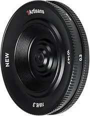 7artisans 18mm F6.3 II UFO Lens, Compatible with Fuji X-Mount Mirrorless Cameras X-A3 X-A5 X-A7 X-Ｍ1 X-Ｍ2 X-Ｈ1 X-T1 X-T10 X-T2 X-T20 X-T3 X-T４ X-T100 X-T200 X-T30 X-Pro1 X-Pro2 X-Pro3 X-E1 X-E2 X-E2S