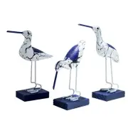 Mediterranean for Creative Wooden Sea bird Three-piece Decorative for Backyard P