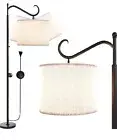 Dimmable Arc Floor Lamp - Standing Lamp with Dimmer for Living Room, Bedroom