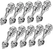 [MERRYHAPY] 10pcs Zinc Alloy Glass Railing Post End Caps Multi Functional Furniture Connectors for Serving Carts Wine Cabinets and Spindles Easy to Install with Hole Diameter