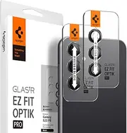 SPIGEN EZ Fit Glas.tR Optik Pro Designed for Samsung Galaxy S23 FE Camera Lens Screen Protector (2023) Easy Installation Kit Tempered Glass Lens Protector [2-Pack] - Black