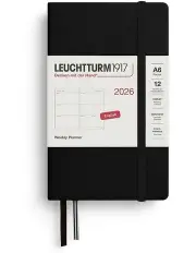 [LEUCHTTURM1917] Weekly Planner Pocket (A6) 2026 in Black