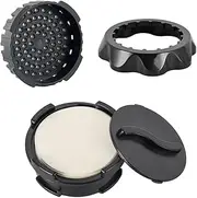 [CAFEMASY] Portable Coffee Filter Holder for Travel Replacement Filter Cap with Remover Tool Parts Attachment Accessories Pack Compatible for Aeropress Original Go Clear Espresso Coffee Maker