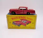 Vintage Matchbox #53B Mercedes Benz 220SE w/BPW's. Mint in D-box