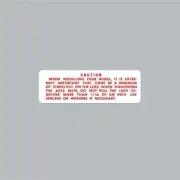 Redline - Fork Steerer tube warning decal - Old school bmx