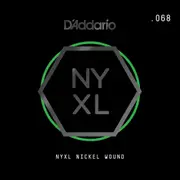 D'Addario NYXL Nickel Wound Electric Guitar Single String, .068