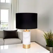 Paola Marble Table Lamp White, Black B11554, B11651, B12271, B12272