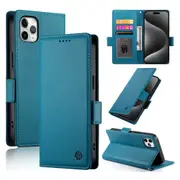 Wallet Case for IPhone 11 Pro Max,Slim Protective Shockproof Case With Card Holder,Premium PU Leather Kickstand-Blue