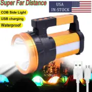 Lamparas De Mano Recargables USB Linternas Banco De Energía LED 90000Lumens Camp