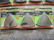 3x Gator Ultra Power hook & loop sanding sheets 120 grit 12 pack #7841 sandpaper