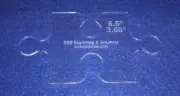 Templates-Small Puzzle Piece - 1/8" Clear Acrylic -