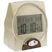 Monex Atomic Talking Day Date Alarm Clock Accurate Radio Controlled Self Setting