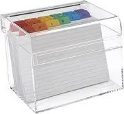 OSCO-Inch Acrylic Index Box, Clear(Medium)