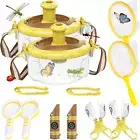 2Sets Bug Catcher Kit for Kids, Bug Kids Catcher with Bug Collector Whistle Butt