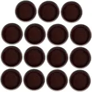 Vaguelly 15Pcs Furniture Protector Pads Round Caster Cups for Table Chair Legs Non Slip Stoppers to Prevent Scratches Dents Floor Protectors for Hardwood Carpet Use