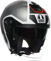 AGV Irides Trieste, open face helmet , color: Black/White/Red , size: XS