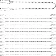 PRETYZOOM 24pcs Flower Pot Chain Hanging Planter Plants Lanyard Clasp Hanging Signage Coat Hanging Chain Hanging Plant Basket Hanging Basket Chains Railing Hangers Stainless Steel Silver