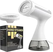 Garment Steamer,1500W Handheld Clothes Steamer,Fast Heat-up Portable Travel Steamer Iron,350ml Large Water Tank and Brushes,Fabric Wrinkle Remover with Strong Penetrating Steam for Home (W)