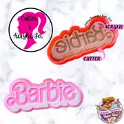 Doll Name Cookie Cutter & Acrylic Debosser #2