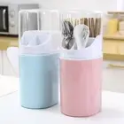Seamless 4-Grid Chopsticks Spoon Holder Plastic Chopsticks Cage Spoons
