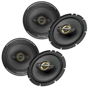 2 Pioneer TS-A1681F 350W MAX 6.5" 4-WAY CAR AUDIO COAXIAL SPEAKERS