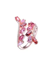Genevive 14K Rose Gold Vermeil Ring