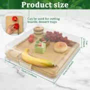 Charcuterie Board Portable Bamboo Cheese Board with Clear Locking Lid gyHuc