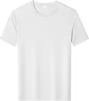 [Maiyifu-GJ] Men's Cooling Ice Silk Running Shirts Moisture-Wicking Performance Tee Summer Comfy Daily Tops