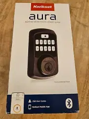 Kwikset Aura Bluetooth Keypad Electronic Deadbolt Venetian Bronze 942BLE-11PS
