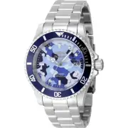 Invicta Men's Watch Pro Diver Camo Series Camouflage and Blue Dial Steel 48570
