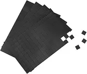 QWORK® Pack of 600 Self-Adhesive Magnetic Plates, 10 x 10 mm Flexible Magnetic Strips, Magnetic Stickers, for Crafts, Office, Home