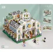Loz LOZ Mini Blocks - Retractable Wedding Chapel Building Bricks Set 40 x 28 x 9.5cm