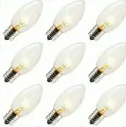 (9) Brightown C9 7W Clear Bulbs E17 - 9 Pieces Per Box