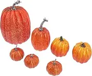 Halloween Decorative Props 7pcs Set Simulation Pumpkin Decor for Home Party