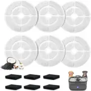 Sibays Dog Water Fountain Replacement Filters - 6 Pack with Activated Carbon