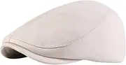 [DILINBAO] 2024 Women Suede Fabric Flat Ivy Cap Vintage Newsboy Hats Winter Fashion Gatsby Hat Lightweight Cabbie Driving Cap(Beige)