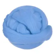 Needle Felting Wool, 3.5 Oz Nature Fibre Wool Yarn Roving (Light Blue)