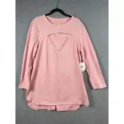 See Rose Go Peek-A-Boo Tunic Rose Size 1 NWT Coolmax