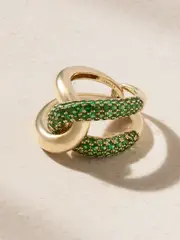 [Gemella] Gemella - Intertwin 18-karat Gold Tsavorite Ring - 6 6 Gold
