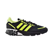 Adidas ZX 1K Boost Men's Shoes Core Black-Solar Yellow-Matte Silver FY3632