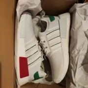 Size 9 - adidas NMD_R1 White Red Green