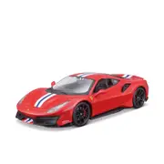 Bburago Licensed 1:24 Scale Ferrari R & P 488 Pista Racing Diecast Model Car Red